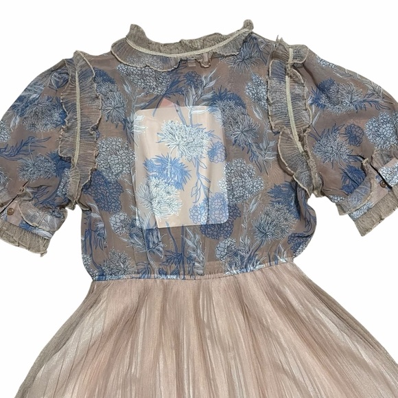 CHICWISH NWT We Know It All Gradient Pleated Mesh Tulle Dress S/M - Picture 9 of 16